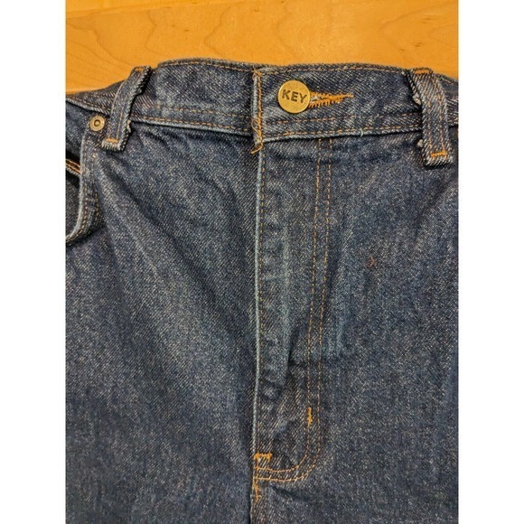 Key Jeans Mens 34x34 Straight Dark wash Worn‎ Once 100% Cotton - Picture 3 of 4